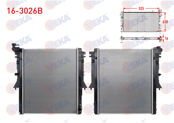 Su Radyatörü  VEKA 16-3026B  