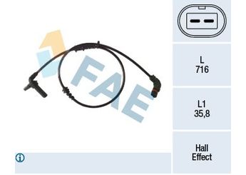 Abs Sensörü Ön Sağ ZEGEN ZAS1222  A2125400117 A2125400217 A2125402117 2125400117 212 540 01 17 A 212 540 01 17