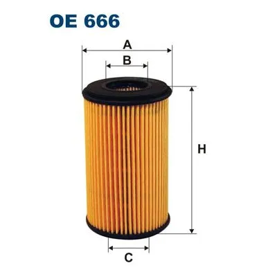 Yağ Filtresi  Renault Clio II (B/CB0)(06.1998->)  FILTRON OE 666