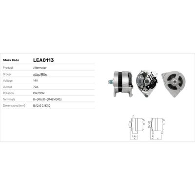Alternatör  LUCAS ELEKTRIK LEA0113