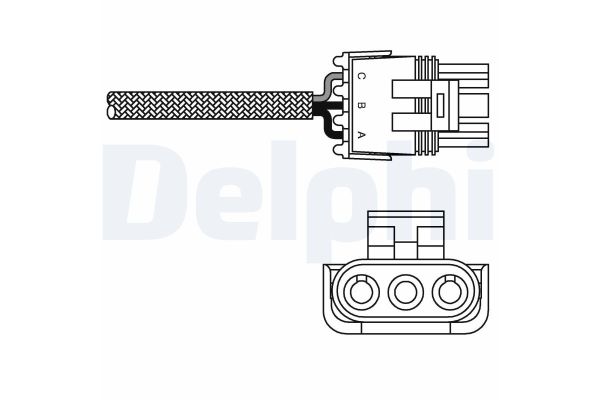 Oksijen (Lambda) Sensörü  Opel Corsa A (04.1985->)  DELPHI ES10990-12B1