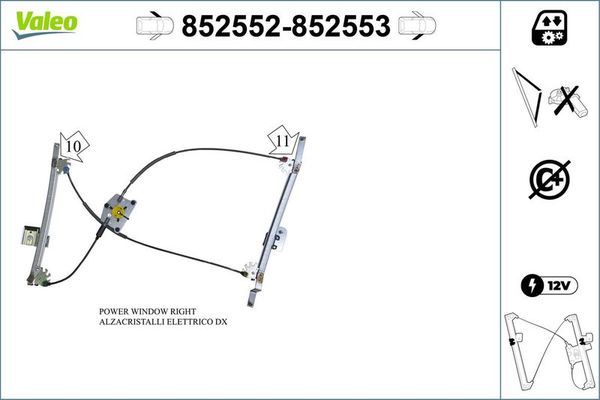 Cam Krikosu Ön Sol VALEO 852552