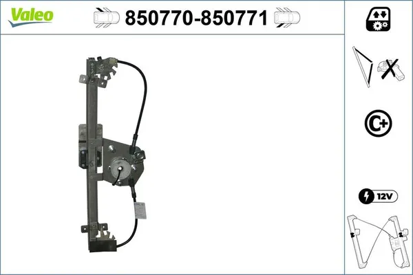 Cam Krikosu Arka Sol VALEO 850770