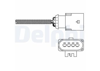 Oksijen (Lambda) Sensörü  DELPHI ES20303-12B1  46750245 MHK100840L MHK100840