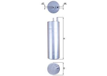 Yakıt Filtresi  MAHLE KL 229/5  7H0127401D 7E0127401A