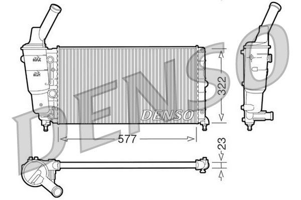 Su Radyatörü  DENSO DRM13006