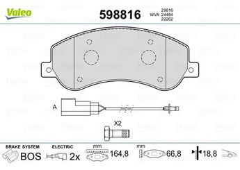 Fren Disk Balata Ön VALEO 598816  1121170400 1170486300 S6DM3501110 1371402 1433952 1488962 1553797 1560014 1721087 1824346 6C112K021AB 6C11-2K021-AB 6C112K021AC 6C11-2K021-AC 6C112K021AD 6C11-2K021-AD 6C112K021AE 6C11-2K021-AE 9C112K021AA 9C11-2K021-AA ME6C1J2K021AA ME6C-1J2K021-AA ME6C1J2K021AB ME6C-1J2K021-AB 6C1Z2001C