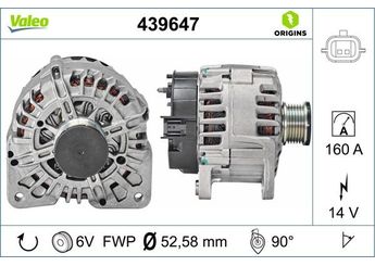Alternatör  VALEO 439647  231000018R 231000543R