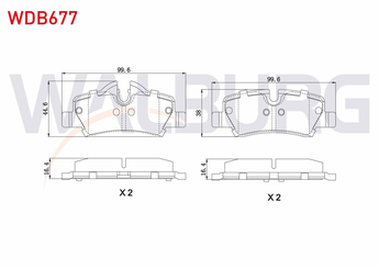 Fren Disk Balata Arka WALBURG WDB677  