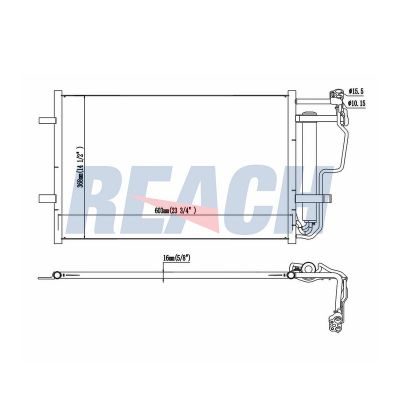 Klima Radyatörü  Mazda 3 Sedan (BL)(04.2009->)  BOSCH 1 986 AD2 347