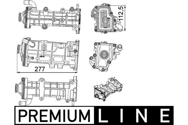 Egr Soğutucu  MAHLE CE 23 000P