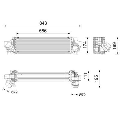 Turbo Radyatörü  BMW 2 Serisi Active Tourer (F45)(2014->)  MAHLE CI 735 000P