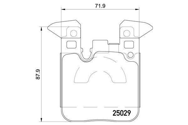 Fren Disk Balata Arka BMW 3 Serisi Touring (F31)(2012->)  BREMBO P 06 087