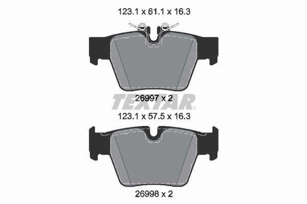 Fren Disk Balata Arka TEXTAR 2699701