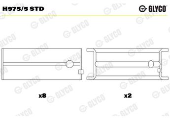 Ana Yatak (STD)  KOLBENSCHMIDT 87410600  87410600 618046 6 18 046 618745 6 18 745 618746 6 18 746 90093810 93184596 93184599