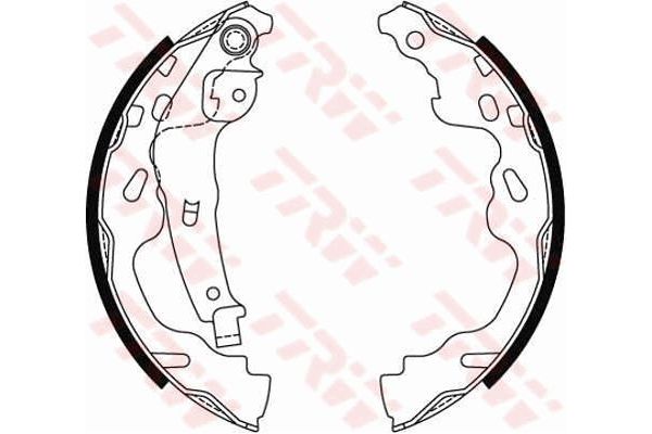 Fren Pabuçlu Balata Arka Peugeot 108 TOP (03.2014->)  RECOVER 18171