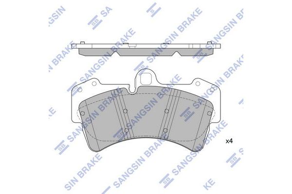 Fren Disk Balata Ön Porsche Cayenne (Typ 9PA1)(01.2007->)  SANGSIN SP2197