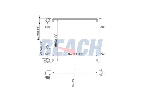 Su Radyatörü  BEHR 8MK 376 713-774