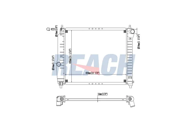 Su Radyatörü  Daewoo Kalos (2002->)  BSG 75-520-031