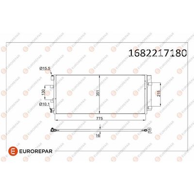 Klima Radyatörü  Renault Master III Kamyonet / Şasi - Çift Kabin (06.2010->)  EUROREPAR 1682217180