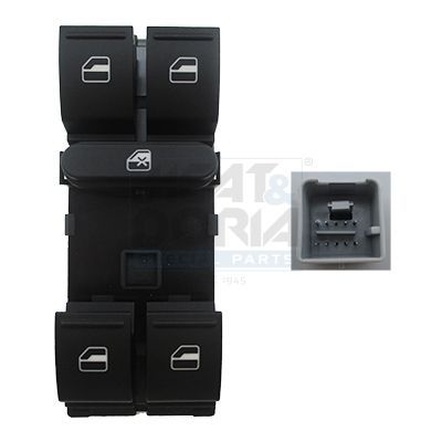 Cam Açma Düğmesi Ön Sol Volkswagen Passat (362)(10.2010->2014)  VOLKSWAGEN ORJINAL 1K4959857B