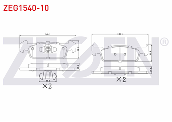 Fren Disk Balata Ön ZEGEN ZEG1540-10   410602396R 410609646R 41 06 023 96R 410602581R 41 06 025 81R 410605612R 41 06 056 12R 41 06 096 46R 410608708R 41 06 087 08R 4534210100 453 421 01 00 4534210000 453 421 00 00 4534210010 453 421 00 10 4534211400 453 421 14 00
