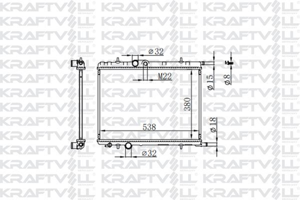 Su Radyatörü  KRAFTVOLL 08040067