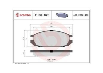 Fren Disk Balata Arka MAGNETI MARELLI 363700456020  26296AA050 4406005J86 4406005J87 4406005J88 4406020J85 4406032J85 4406032J86 4406088E91 AY060NS902 D106012C85 D406MS2085