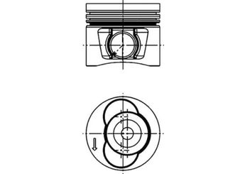 Piston (81.01MM-STD)  KOLBENSCHMIDT 40715600  76107065 076107065 76107065B 076107065B