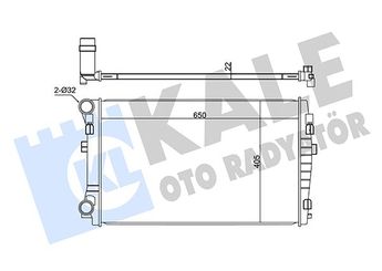 Su Radyatörü  KALE 345840  2140010G002140010G012140010G10 2140010G00 2140010G01 2140010G10 5Q0121251EM 5Q0121251ER 5Q0121251FJ 5Q0121251GD 5Q0121251GK 5Q0121251GQ