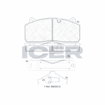 Fren Disk Balata Ön EREN BALATA PRM-D.195 M201