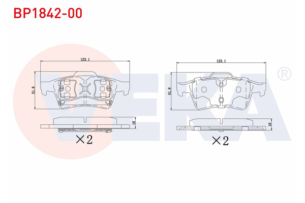 Fren Disk Balata Arka Renault Latitude (2010->)  VEKA BP1842-00