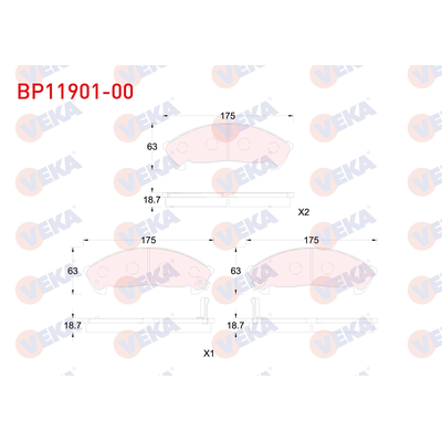 Fren Disk Balata Ön VEKA BP11901-00