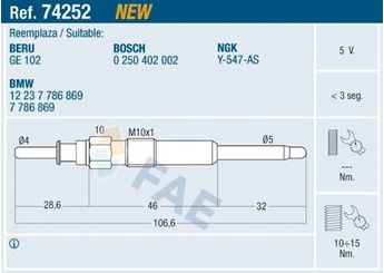 Isıtma Bujisi  HERTH+BUSS 19571002  12237786869 12 23 7 786 869 7786869 7 786 869
