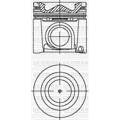 Piston (88.00MM-STD)  YENMAK 31-04979-000