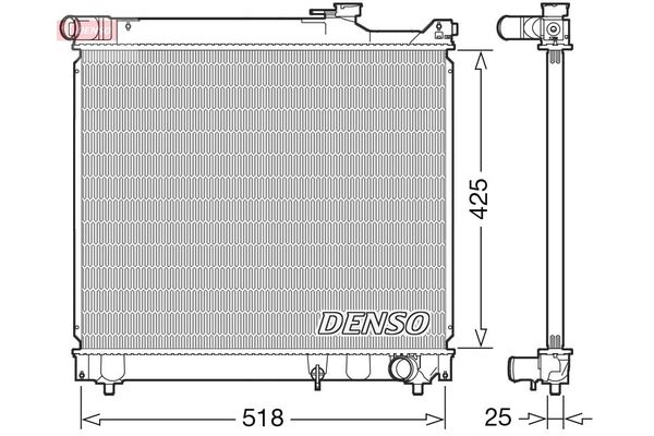 Su Radyatörü  DENSO DRM47037