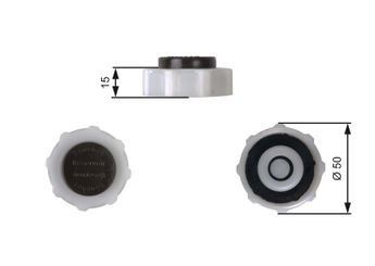 Radyatör Yedek Su Depo Kapağı  GATES RC222  7700805031 7700808836 2151600QAA 2151600QAB 4402429 9110429 1793284CT0