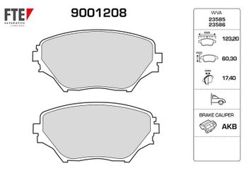 Fren Disk Balata Ön FTE 9001208  446542070 04465-42070 446542071 04465-42071 446542080 04465-42080 446542110 04465-42110 446542130 04465-42130 446544110 04465-44110 4465YZZCN 04465-YZZCN 0446542070 0446542071 0446542080 0446542110 0446542130 0446544110 04465YZZCN 4465YZZCS 04465YZZCS