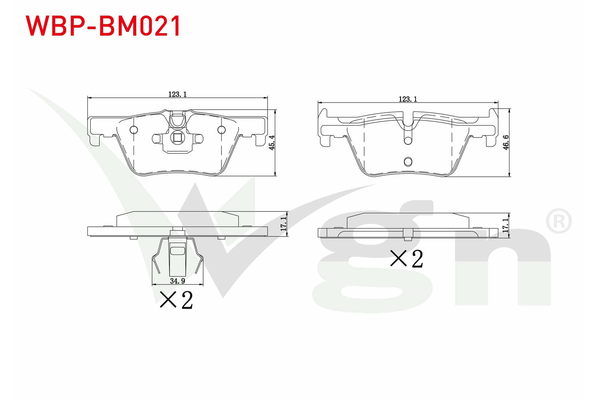Fren Disk Balata Arka WGN WBP-BM021
