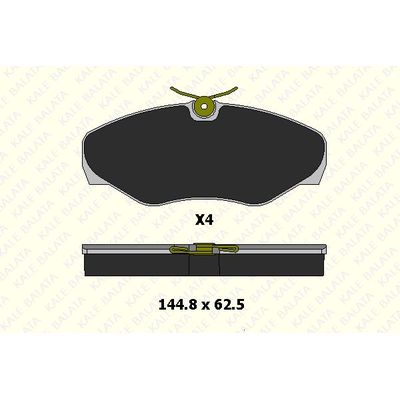 Fren Disk Balata Ön Renault Espace /Grand Espace (JE0)(12.1996->)  KALE BALATA 23099 184 14