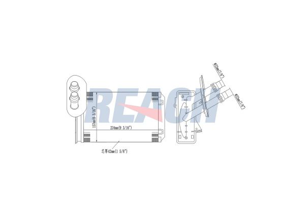 Kalorifer Radyatörü  Audi A3 (8L)(09.1996->)  MAGNETI MARELLI 359000390060