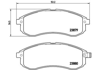Fren Disk Balata Ön BREMBO P 54 033  MN105622 DBP511126 MN102622 MR527564 MR977365