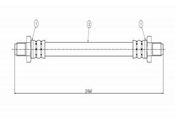 Fren Hortumu Ön Sağ veya Sol CAVO C800 092A  9094702224 9094702242 9094702224000 9,0947E12 9,0947E+12