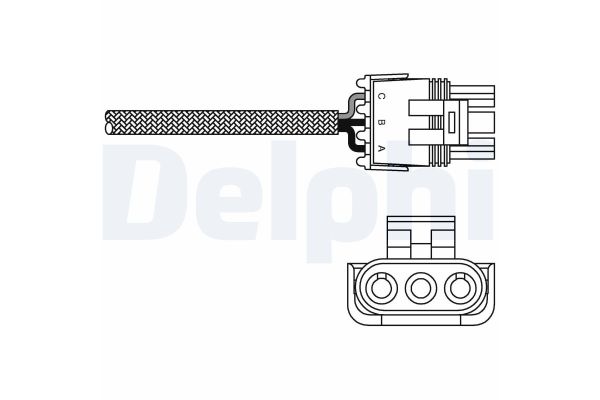 Oksijen (Lambda) Sensörü  Seat Alhambra (7V8)(01.1996->)  DELPHI ES10968-12B1