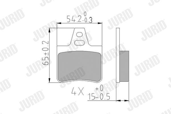 Fren Disk Balata Arka Citroen CX 5 Kapı (07.1985->)  JURID 571363J