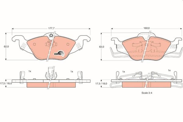Fren Disk Balata Ön TRW GDB1351