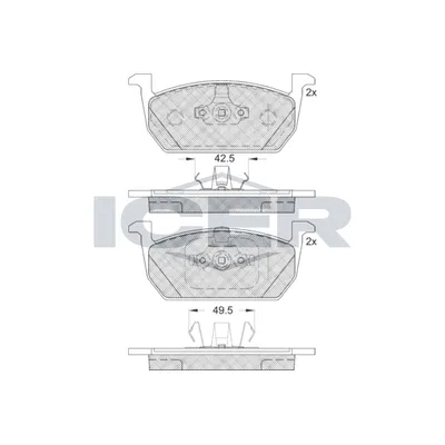 Fren Disk Balata Ön AXAM 09-01-01-4012