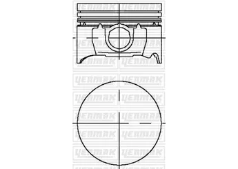 Piston (80.60MM-0.50)  YENMAK 31-04032-050  31-04032-050
