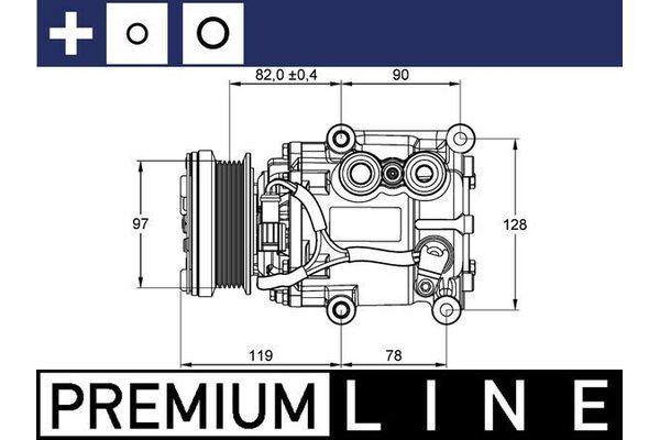 Klima Kompresörü  Ford Focus 3/4/5 Kapı (CAK)(1998->)  MAHLE ACP 22 000P