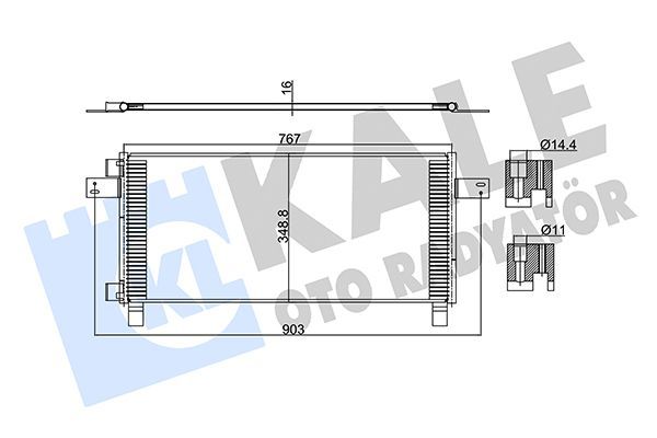 Klima Radyatörü  KALE 350350